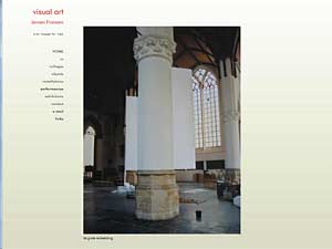 A site built for visual artist, Jeroen Fransen - living and working in Amsterdam, Holland