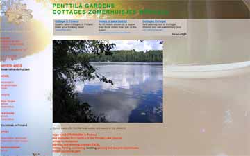 Website built for Penttil� Gardens - Finland. Websites Dutch Delta Design.