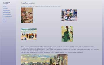 Website built for Peter Smit - artist in The  Netherlands. Websites Dutch Delta Design.