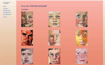 Website built for Peter Smit, portrait painter - The Netherlands. Websites Dutch Delta Design.