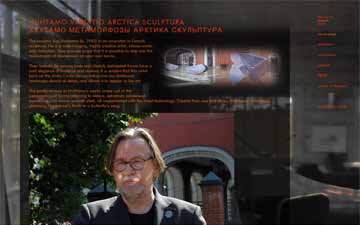 Website built for the Tretyakov exhibition in Moscow of Kari Huhtamo, portrait painter - The Netherlands. Websites Dutch Delta Design.